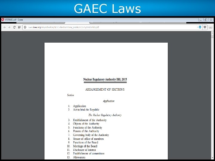 GAEC Laws 31 