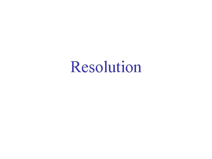 Resolution 