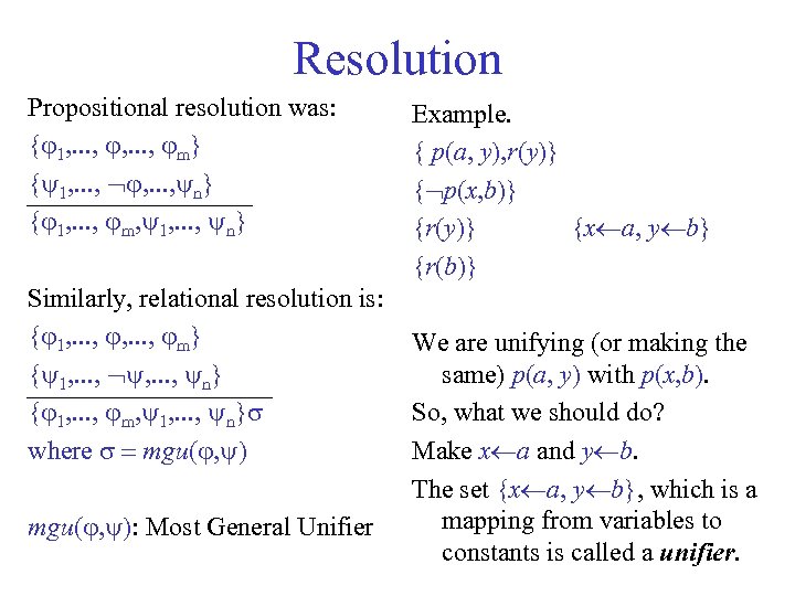 Resolution An Example 1 John Is A