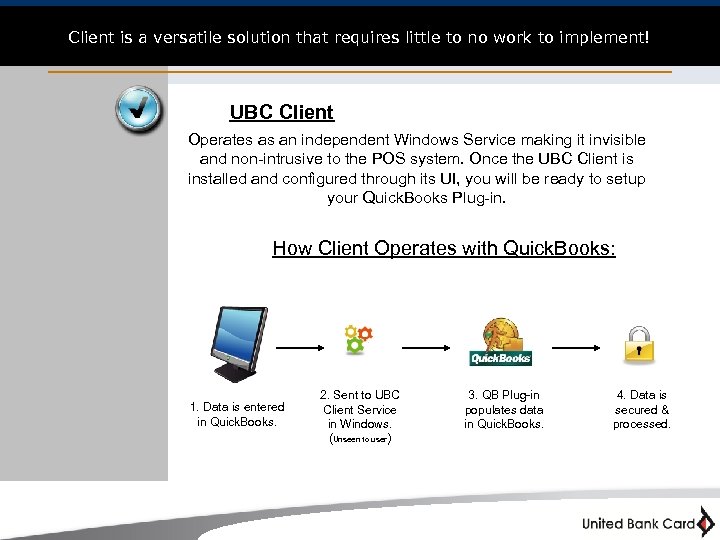 Client is a versatile solution that requires little to no work to implement! UBC