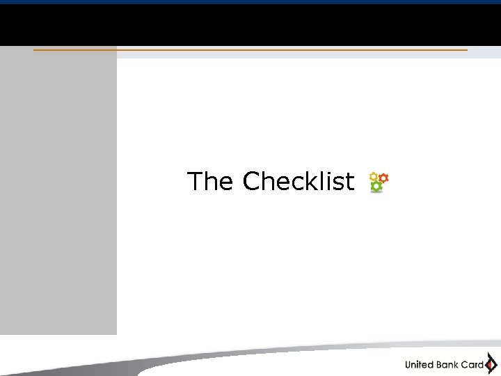 The Checklist 13 