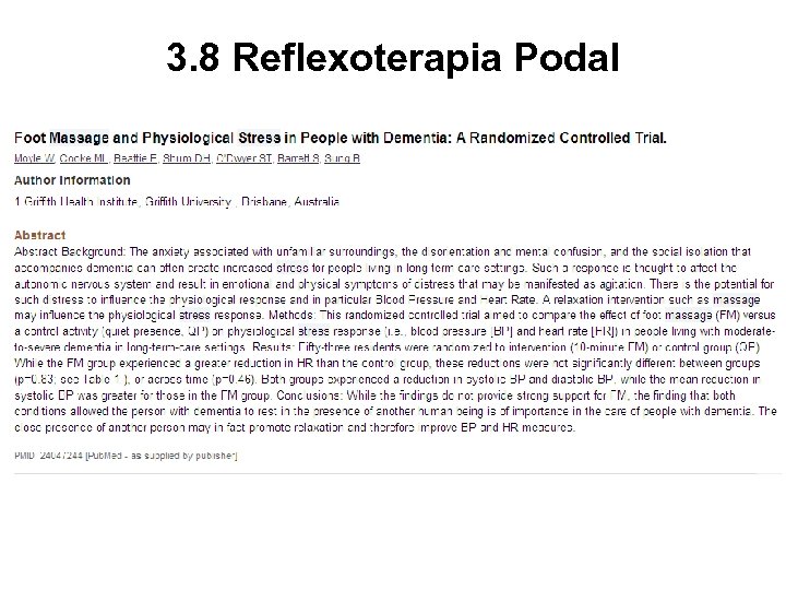3. 8 Reflexoterapia Podal 