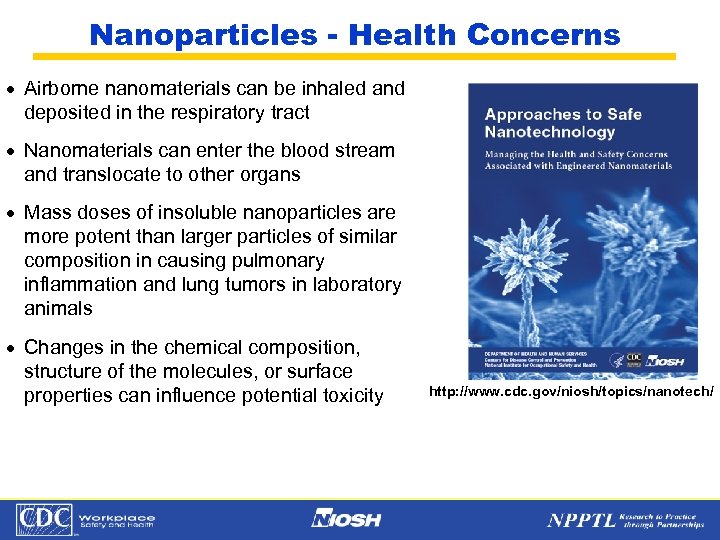 Nanoparticles - Health Concerns · Airborne nanomaterials can be inhaled and deposited in the