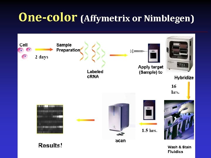 One-color (Affymetrix or Nimblegen) 