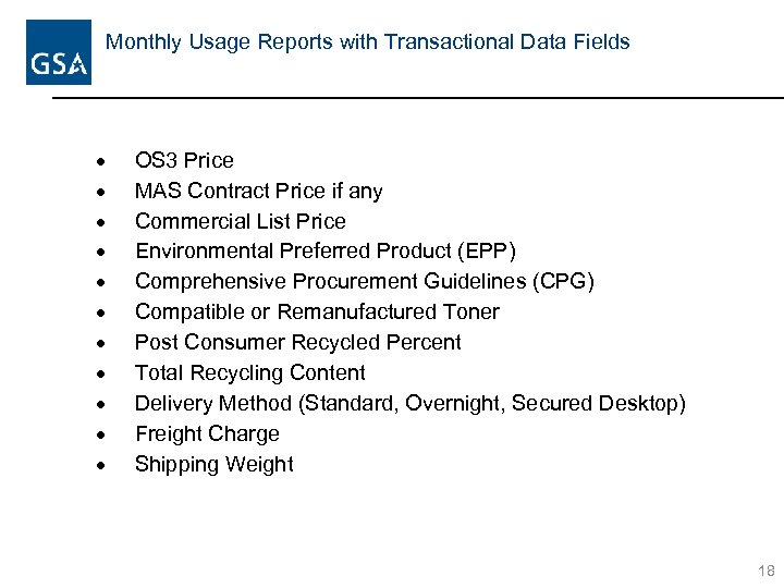 Monthly Usage Reports with Transactional Data Fields · · · OS 3 Price MAS
