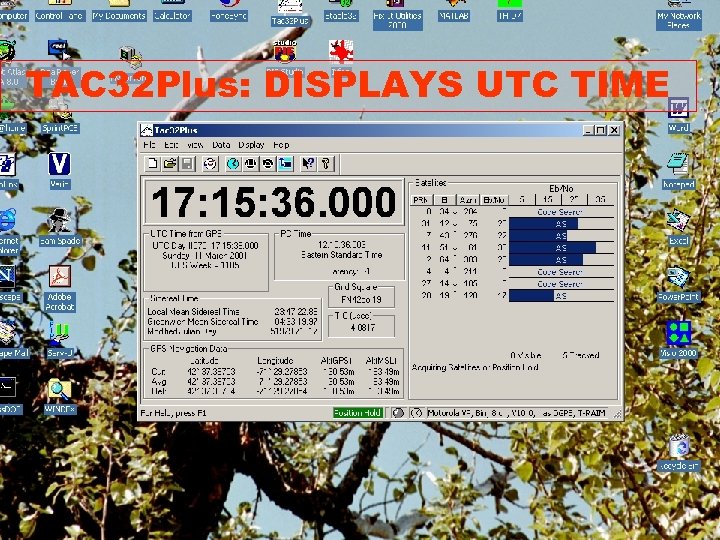 TAC 32 Plus: DISPLAYS UTC TIME 