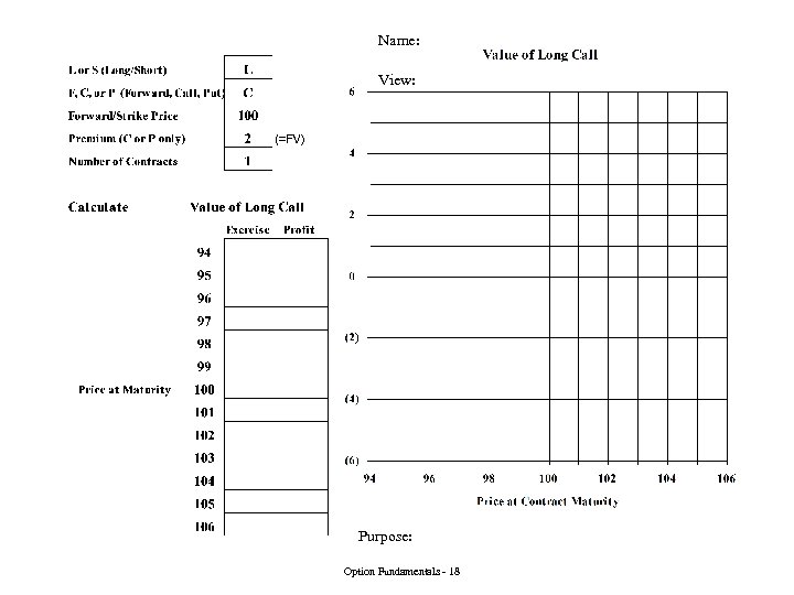 Name: View: Purpose: Option Fundamentals - 18 