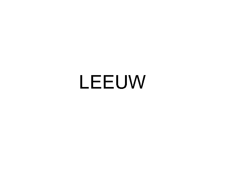 LEEUW 
