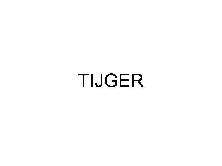 TIJGER 