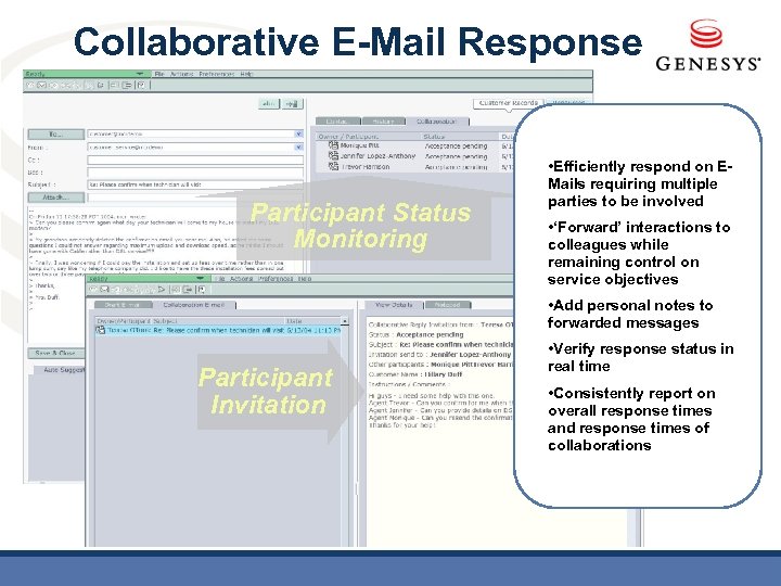 Collaborative E-Mail Response Participant Status Monitoring • Efficiently respond on EMails requiring multiple parties