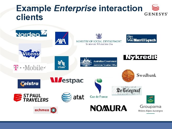 Example Enterprise interaction clients 