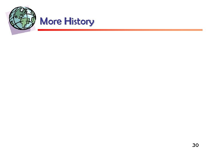More History 30 