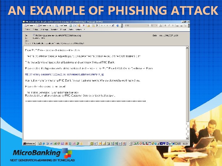 AN EXAMPLE OF PHISHING ATTACK 