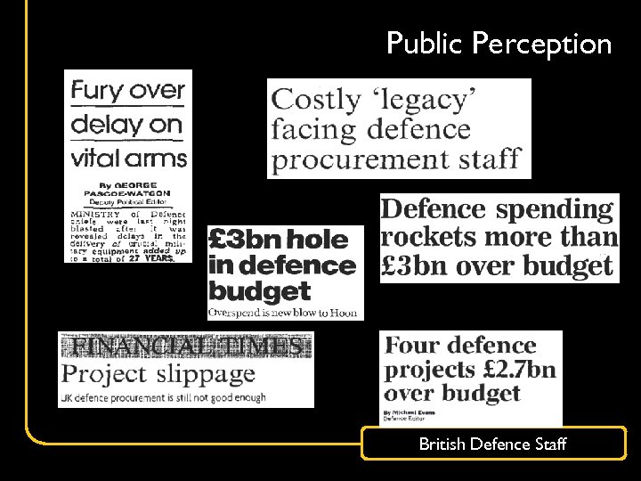 Public Perception British Defence Staff 