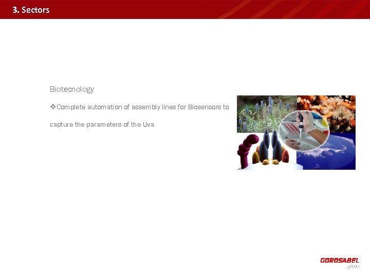 3. Sectors Biotecnology v. Complete automation of assembly lines for Biosensors to capture the