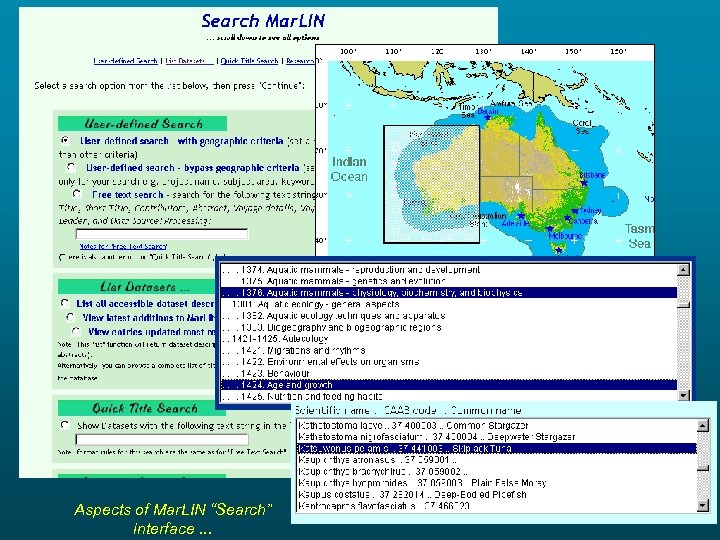 Aspects of Mar. LIN “Search” interface. . . 