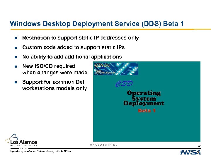 Windows Desktop Deployment Service (DDS) Beta 1 n Restriction to support static IP addresses