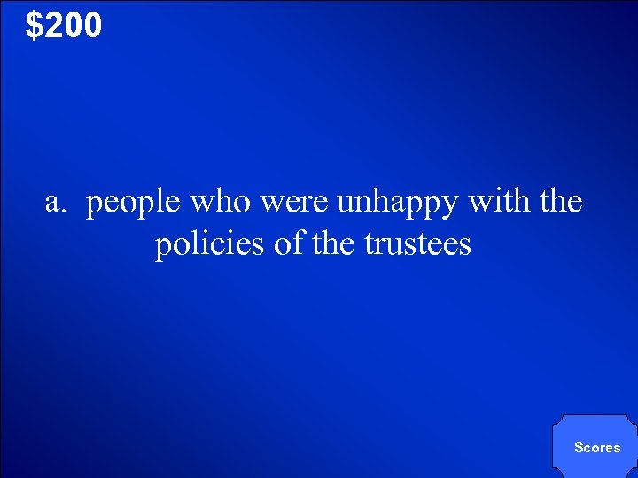 © Mark E. Damon - All Rights Reserved $200 a. people who were unhappy