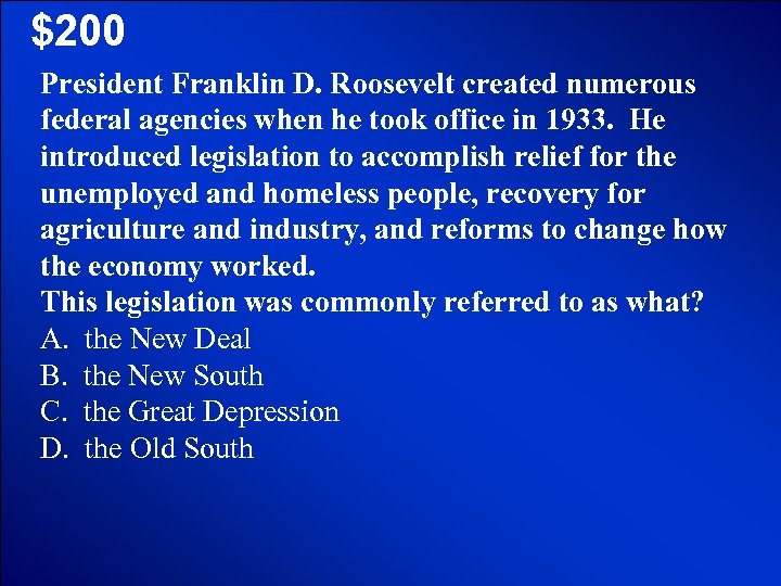 © Mark E. Damon - All Rights Reserved $200 President Franklin D. Roosevelt created