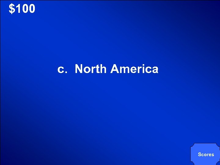 © Mark E. Damon - All Rights Reserved $100 c. North America Scores 