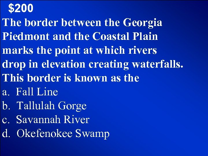 © Mark E. Damon - All Rights Reserved $200 The border between the Georgia