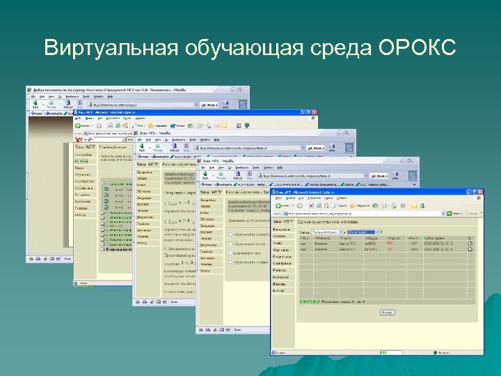 Виртуальная обучающая среда ОРОКС 
