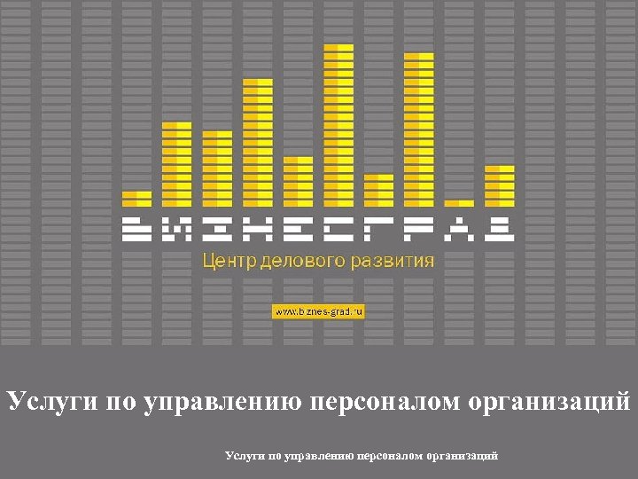 Услуги по управлению персоналом организаций 