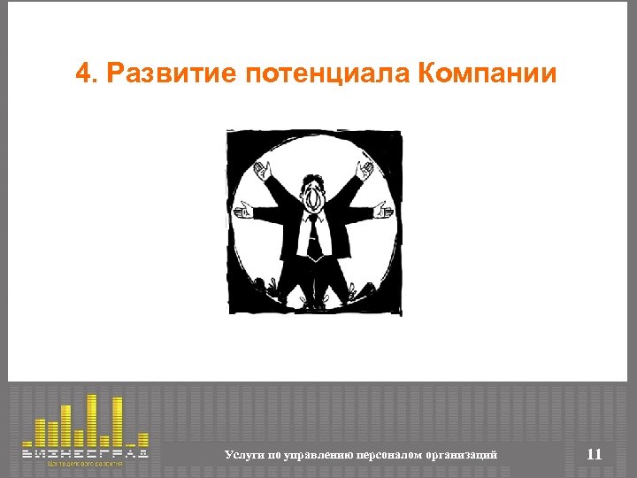 4. Развитие потенциала Компании Услуги по управлению персоналом организаций 11 