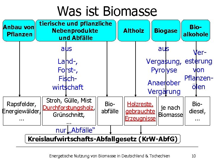 Was ist Biomasse Anbau von Pflanzen tierische und pflanzliche Nebenprodukte und Abfälle aus Biogase