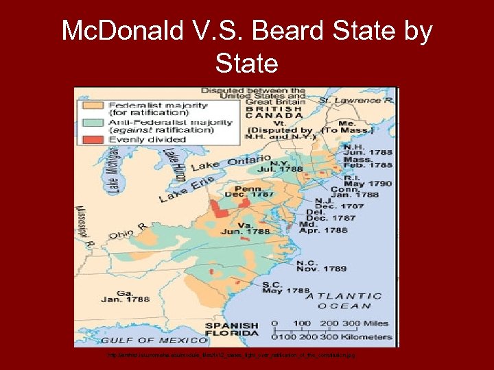 Mc. Donald V. S. Beard State by State http: //amhist. unomaha. edu/module_files/fx 12_states_fight_over_ratification_of_the_constitution. jpg