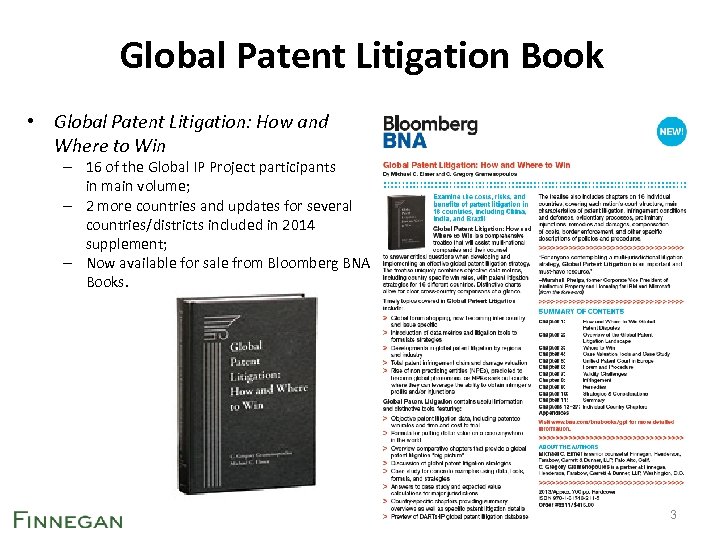 Global Patent Litigation Book • Global Patent Litigation: How and Where to Win –