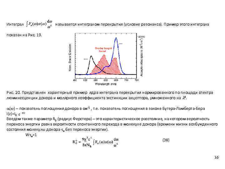  Интеграл называется интегралом перекрытия (условие резонанса). Пример этого интеграла показан на Рис. 19.