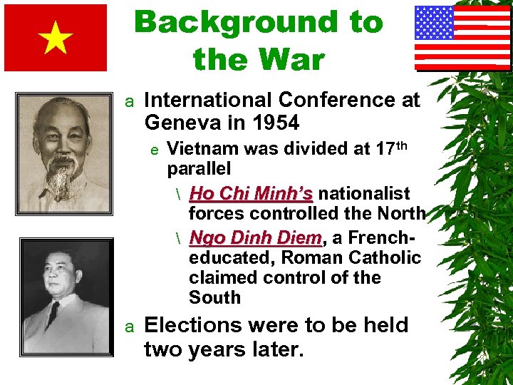 Background to the War a International Conference at Geneva in 1954 e a Vietnam