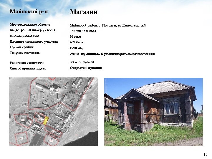 Купить Дом Ульяновская Область Майнский Район Поповка