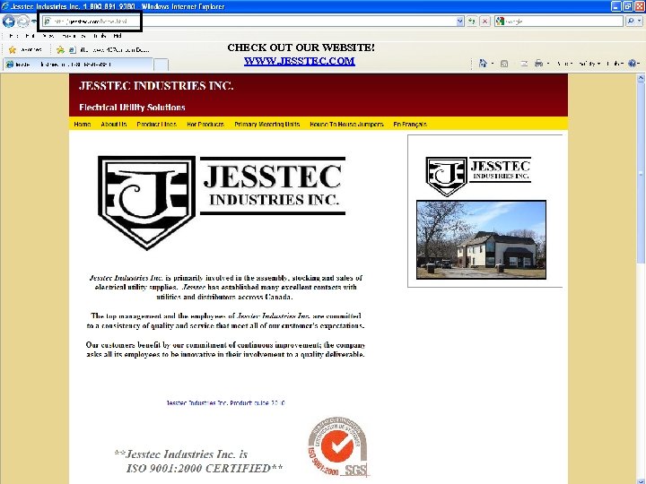 CHECK OUT OUR WEBSITE! WWW. JESSTEC. COM 