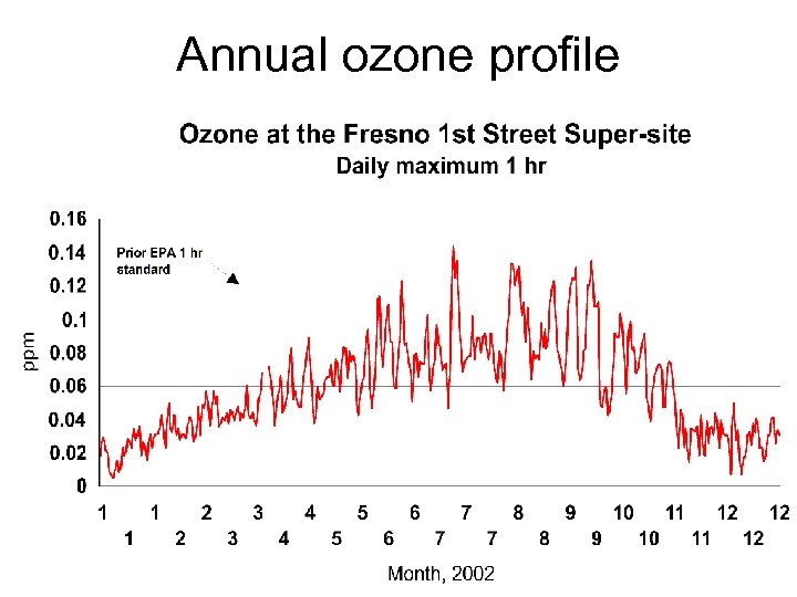 Annual ozone profile 