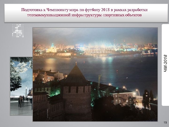 ЧМ-2018 Подготовка к Чемпионату мира по футболу 2018 в рамках разработки телекоммуникационной инфраструктуры спортивных