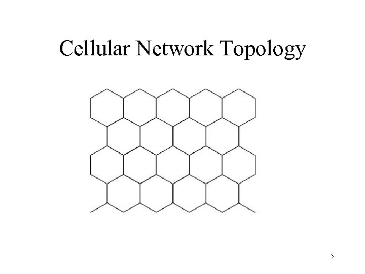 Cellular Network Topology 5 