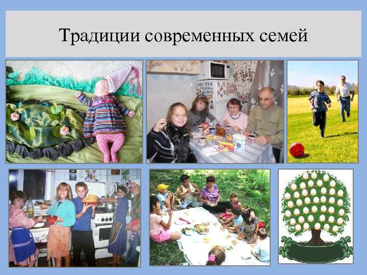 Традиции современных семей 