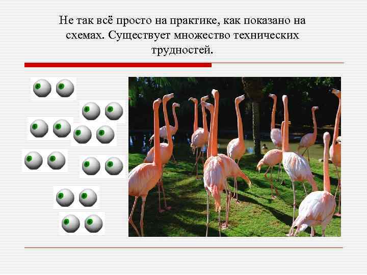 Не так всё просто на практике, как показано на схемах. Существует множество технических трудностей.