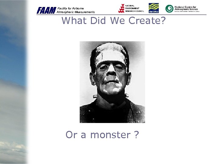 FAAM Facility for Airborne Atmospheric Measurements What Did We Create? Or a monster ?
