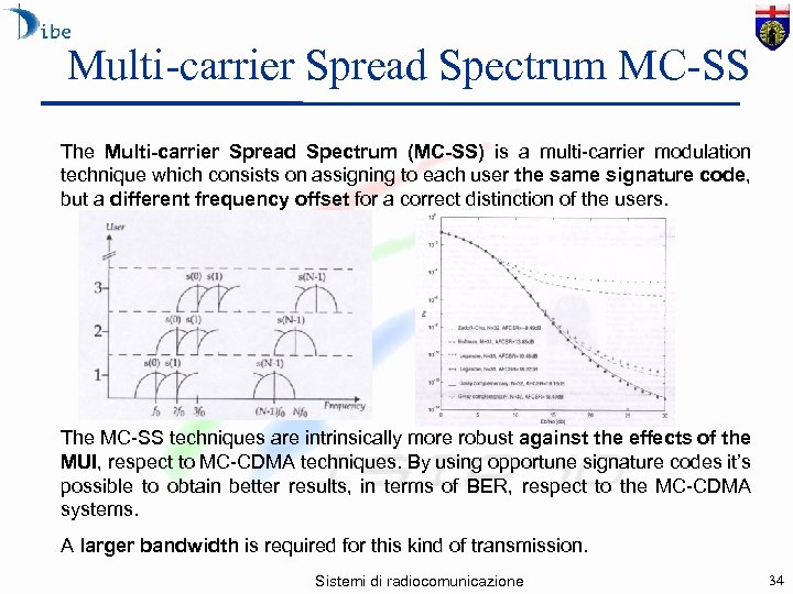 Multi-carrier Spread Spectrum MC-SS The Multi-carrier Spread Spectrum (MC-SS) is a multi-carrier modulation technique