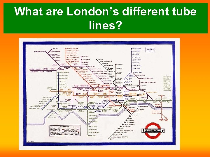 What are London’s different tube lines? 