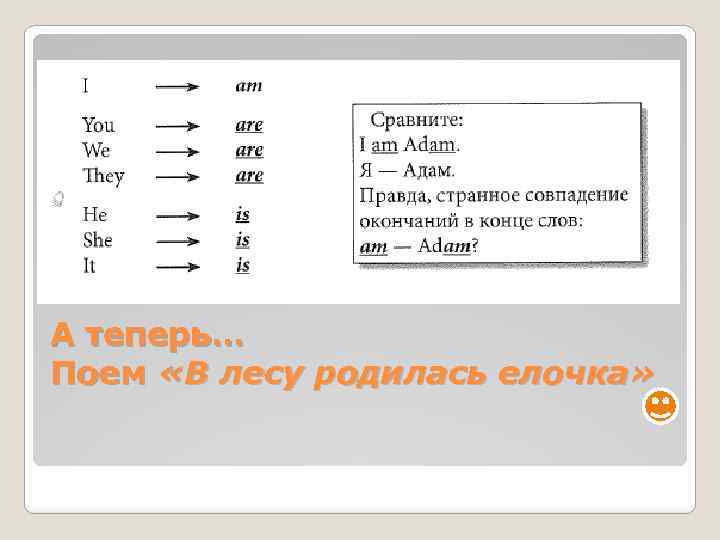А теперь… Поем «В лесу родилась елочка» 