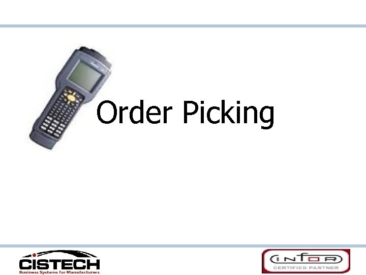 Order Picking 