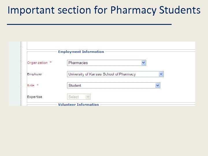 Important section for Pharmacy Students 