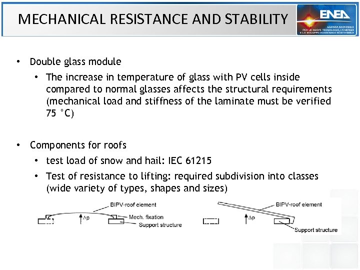 MECHANICAL RESISTANCE AND STABILITY • Double glass module • The increase in temperature of