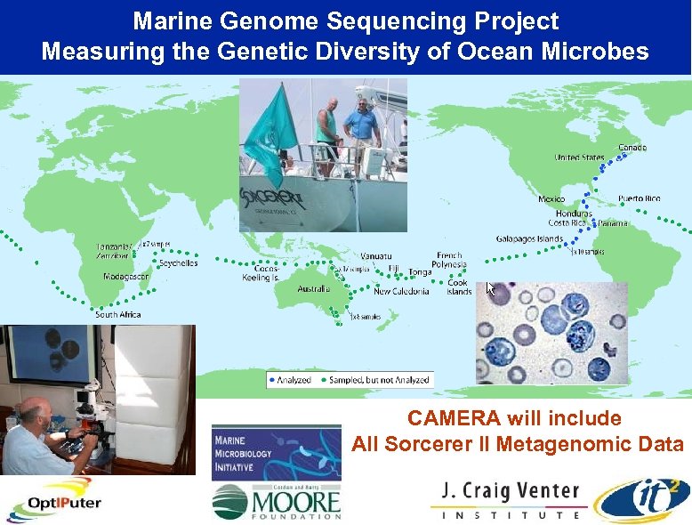 Marine Genome Sequencing Project Measuring the Genetic Diversity of Ocean Microbes CAMERA will include