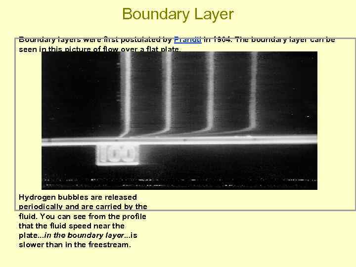 Boundary Layer Boundary layers were first postulated by Prandtl in 1904. The boundary layer