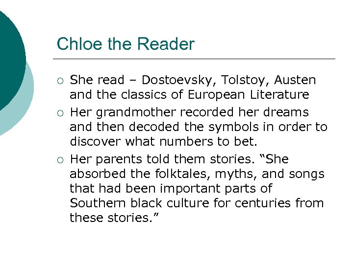Chloe the Reader ¡ ¡ ¡ She read – Dostoevsky, Tolstoy, Austen and the